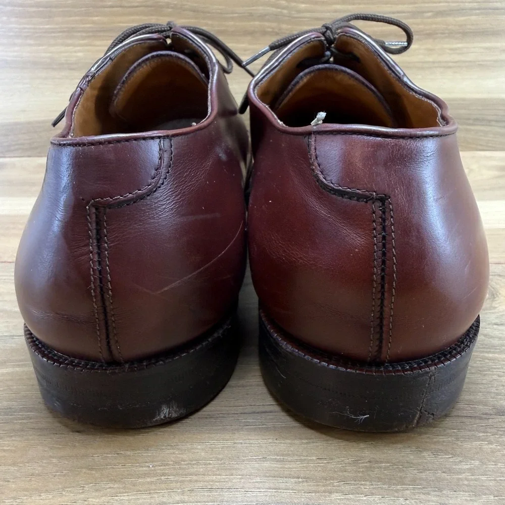 Salvatore Ferragamo Derby Mens 12 D Reddish Brown Dress Shoes‎